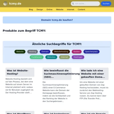 Screenshot tcmy.de