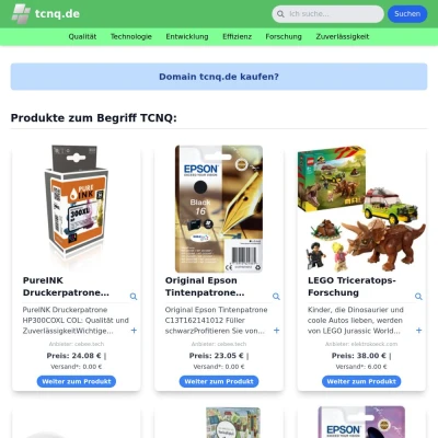 Screenshot tcnq.de