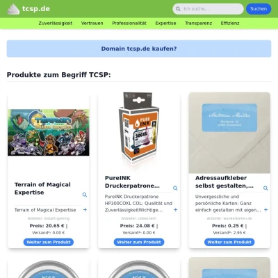 Screenshot tcsp.de