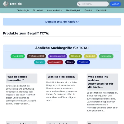 Screenshot tcta.de