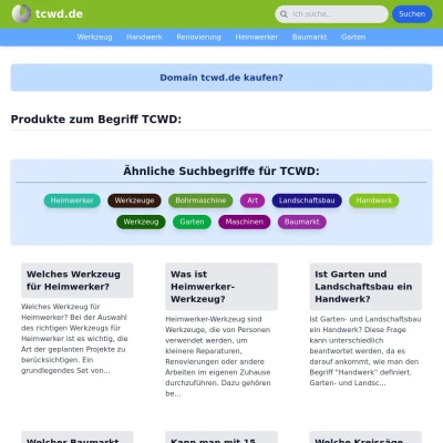 Screenshot tcwd.de