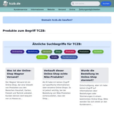 Screenshot tczb.de