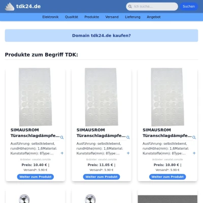 Screenshot tdk24.de