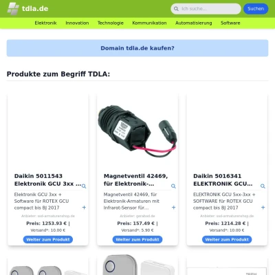 Screenshot tdla.de