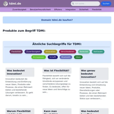 Screenshot tdmi.de