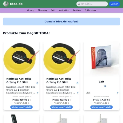 Screenshot tdoa.de