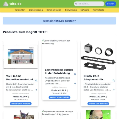 Screenshot tdtp.de