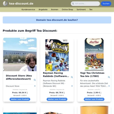 Screenshot tea-discount.de