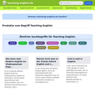 Screenshot teaching-english.de