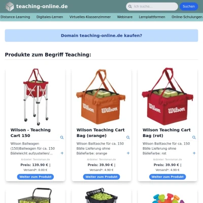 Screenshot teaching-online.de