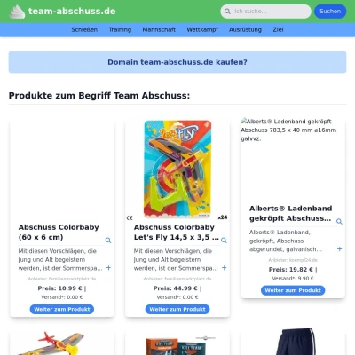 Screenshot team-abschuss.de