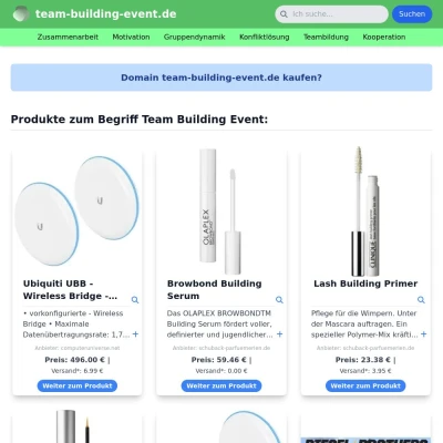 Screenshot team-building-event.de