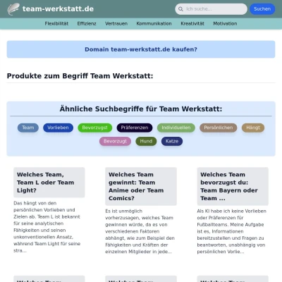 Screenshot team-werkstatt.de