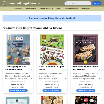 Screenshot teambuilding-ideen.de