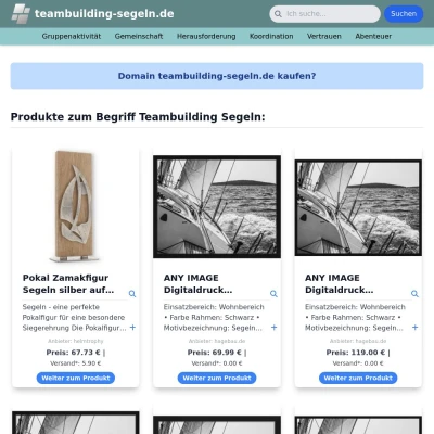 Screenshot teambuilding-segeln.de