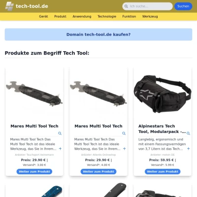 Screenshot tech-tool.de