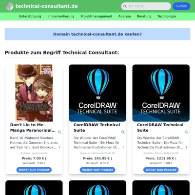 Screenshot technical-consultant.de