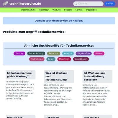 Screenshot technikerservice.de