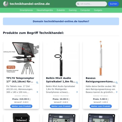 Screenshot technikhandel-online.de