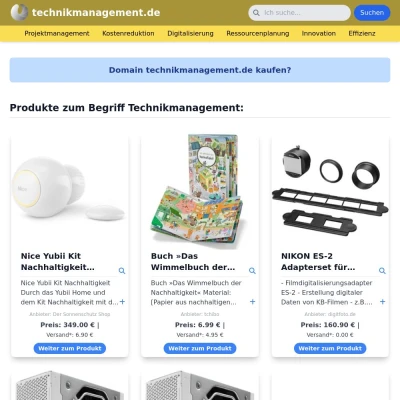 Screenshot technikmanagement.de