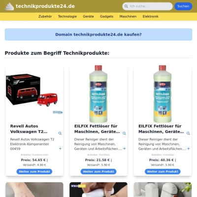 Screenshot technikprodukte24.de