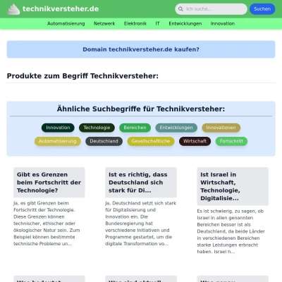 Screenshot technikversteher.de