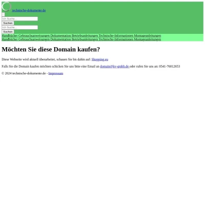 Screenshot technische-dokumente.de