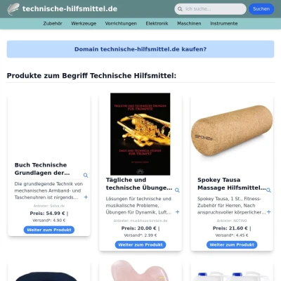 Screenshot technische-hilfsmittel.de
