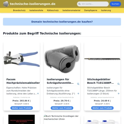 Screenshot technische-isolierungen.de