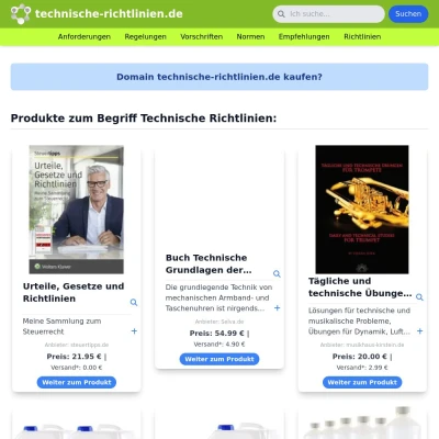 Screenshot technische-richtlinien.de