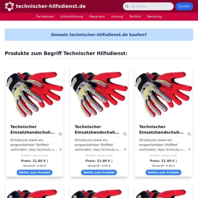 Screenshot technischer-hilfsdienst.de