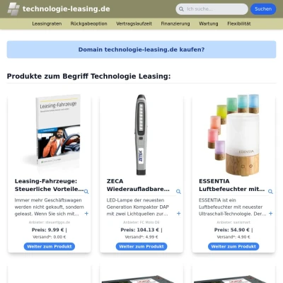 Screenshot technologie-leasing.de