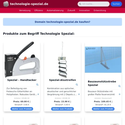 Screenshot technologie-spezial.de