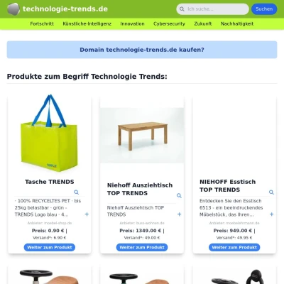 Screenshot technologie-trends.de