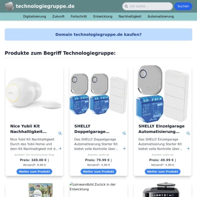 Screenshot technologiegruppe.de