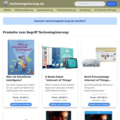 Screenshot technologisierung.de