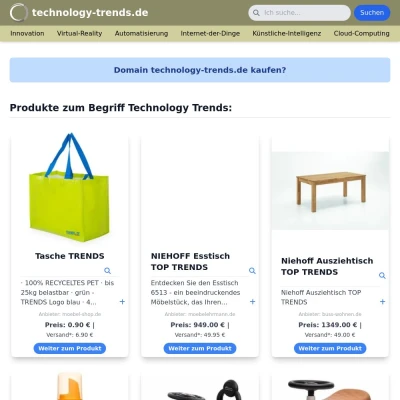 Screenshot technology-trends.de