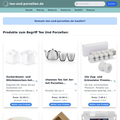 Screenshot tee-und-porzellan.de