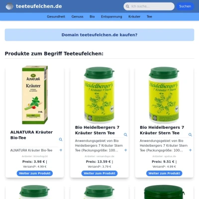 Screenshot teeteufelchen.de