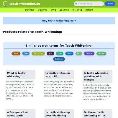 Screenshot teeth-whitening.eu