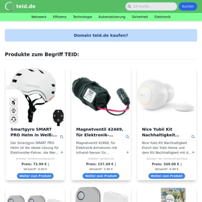 Screenshot teid.de