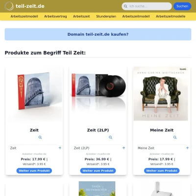 Screenshot teil-zeit.de
