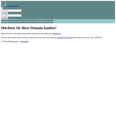 Screenshot teilbelastung.de