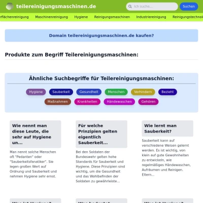 Screenshot teilereinigungsmaschinen.de