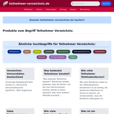 Screenshot teilnehmer-verzeichnis.de