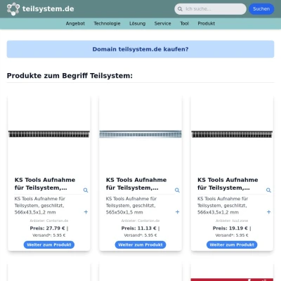 Screenshot teilsystem.de