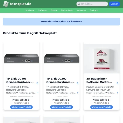 Screenshot teknoplat.de
