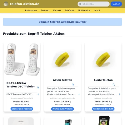 Screenshot telefon-aktion.de