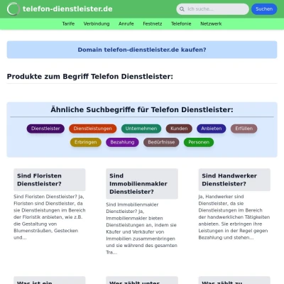 Screenshot telefon-dienstleister.de