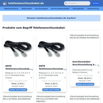 Screenshot telefonanschlusskabel.de